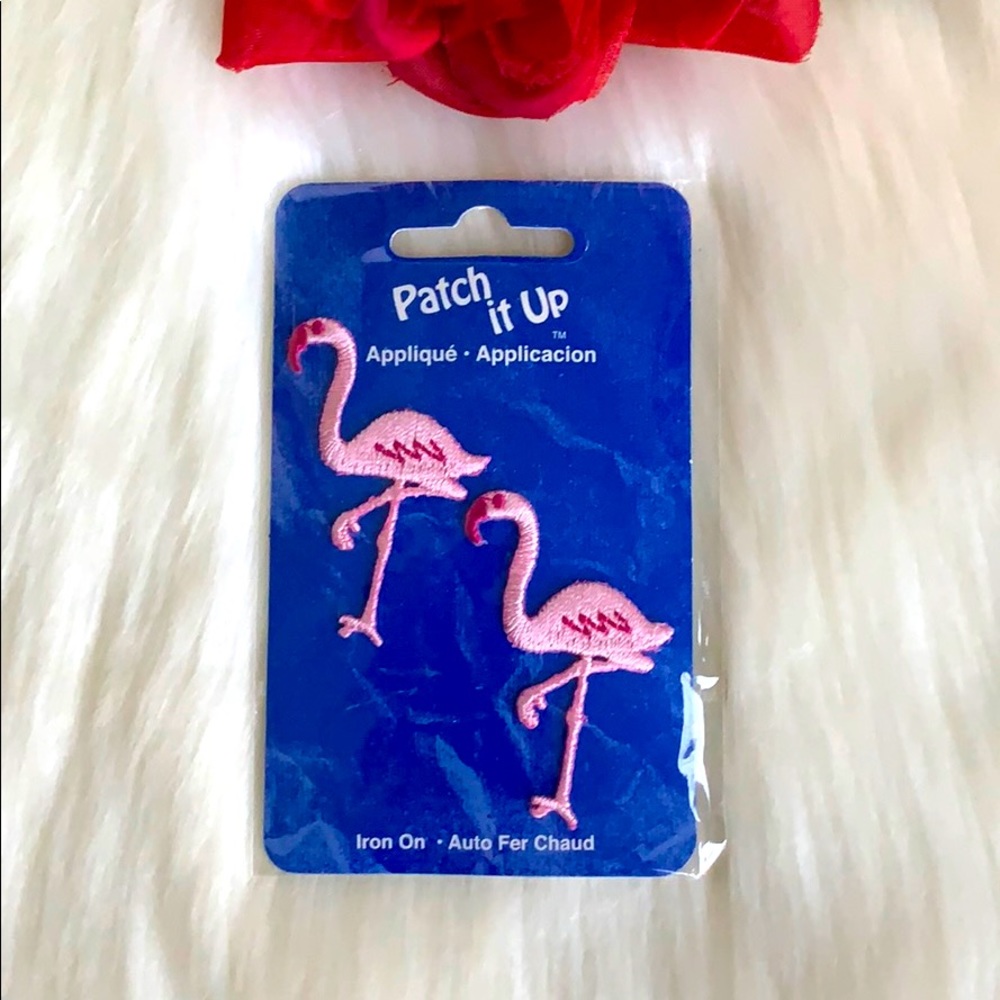 FLAMINGO IRON ON PATCHES 🦩🦩
